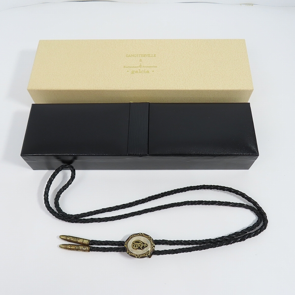 実際に弊社で買取させて頂いた（1）GANGSTERVILLE×Galcia/ギャングスタービル×ガルシア G ループタイ/ボロタイ/ブラス/シルバーの画像 7枚目