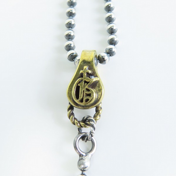 実際に弊社で買取させて頂いた(2)GANGSTERVILLE×Galcia/ギャングスタービル×ガルシア ROSARY/ロザリオ ネックレス シルバー925×ブラスの画像 4枚目