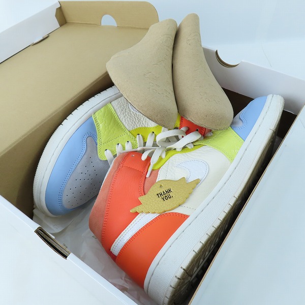 実際に弊社で買取させて頂いたNIKE/ナイキ WMNS AIR JORDAN1 MID TO MY FIRST COACH エアジョーダン1 ミッド マイ ファースト コーチ DJ6908-100 28.5の画像 8枚目