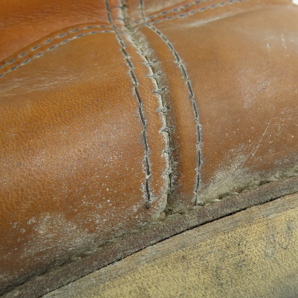 実際に弊社で買取させて頂いたRED WING/レッドウィング ペコスブーツ 赤羽タグ 866/10.5Eの画像 7枚目