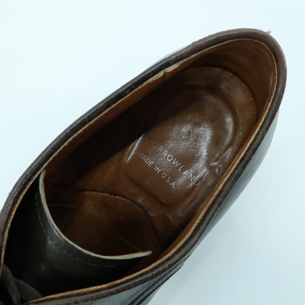 実際に弊社で買取させて頂いたAlden/オールデン TOMORROWLAND/トゥモローランド 別注 ストレートチップシューズ 53710F/7Dの画像 4枚目