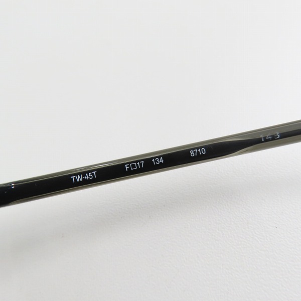 実際に弊社で買取させて頂いた999.9/フォーナインズ ツーポイント/リムレス 度入り眼鏡/メガネフレーム TW-45Tの画像 5枚目