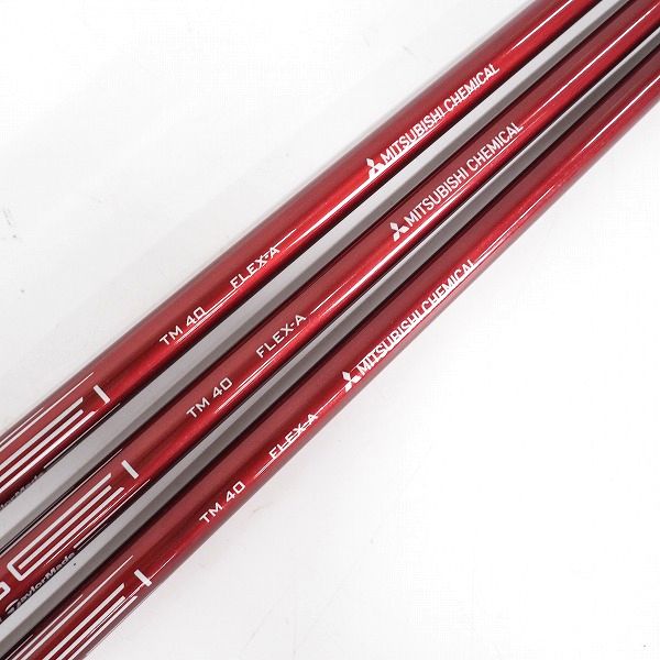 実際に弊社で買取させて頂いた【シャフトのみ】三菱ケミカル TENSEI  RED TM40 by TaylorMade テンセイ レディース ウッド用 3本セット FLEX：Aの画像 2枚目