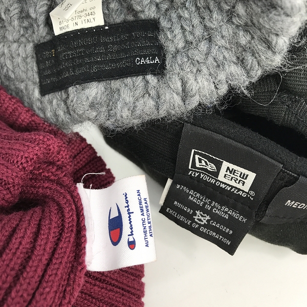 実際に弊社で買取させて頂いた【おまとめ】ニューエラ/カシラ/チャンピオン 他 キャップ/ニット帽 等の画像 1枚目