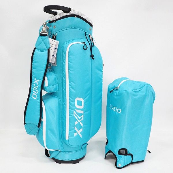 実際に弊社で買取させて頂いた【未使用】DUNLOP/ダンロップ XXIO/ゼクシオ GGC-X150W 9.5型 5分割レディース キャディバッグ ライトブルー