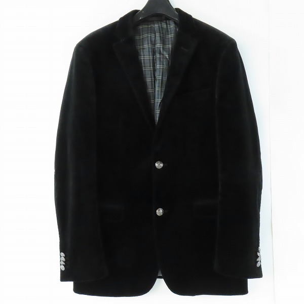 実際に弊社で買取させて頂いたBURBERRY BLACK LABEL/バーバリーブラックレーベル ベロア テーラードジャケット /L
