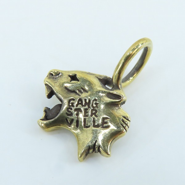 実際に弊社で買取させて頂いた(1)GANGSTERVILLE×Galcia/ギャングスタービル×ガルシア PANTHER ブラス/真鍮 ペンダントトップ