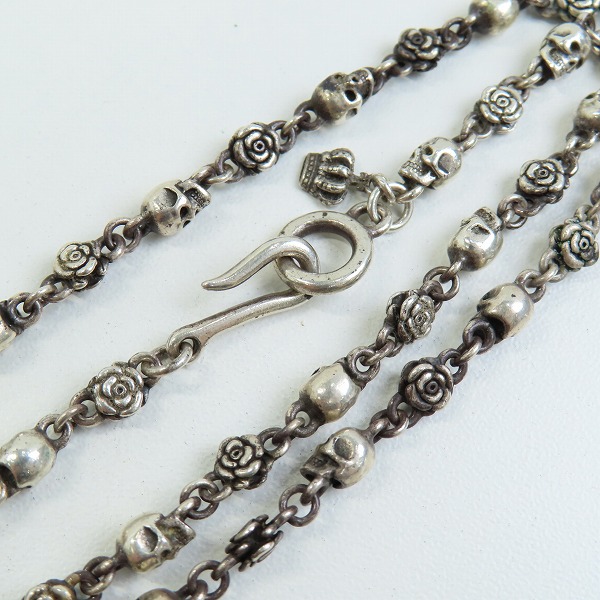 実際に弊社で買取させて頂いたJustin Davis/ジャスティンデイビス ROSE Divine/ローズディバイン チェーン SNJ212 50cm