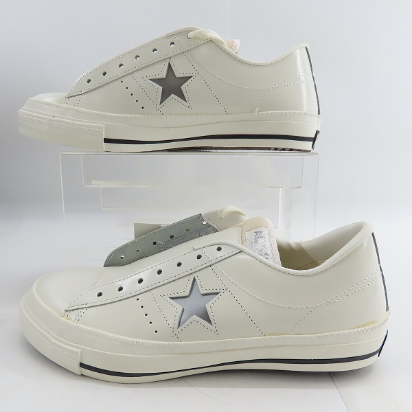 実際に弊社で買取させて頂いた【未使用】CONVERSE/コンバースONE STAR OX WHT/SLV/9.5の画像 3枚目
