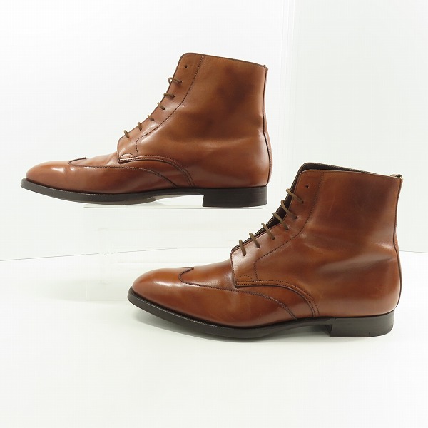 実際に弊社で買取させて頂いたCROCKETT & JONES/クロケット＆ジョーンズ Trading Post 20th記念 レースアップブーツ 5035-11B/8Dの画像 3枚目