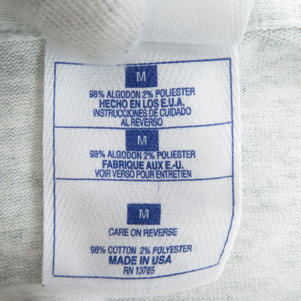実際に弊社で買取させて頂いたPRO PLAYER/プロプレイヤー NBA  72-10 Chicago Bulls シカゴブルズ 1996 ヴィンテージTシャツ Mの画像 3枚目