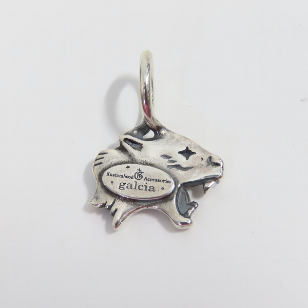 実際に弊社で買取させて頂いた（1）GANGSTERVILLE/ギャングスタービル × galcia/ガルシア ペンダントトップ "PANTHER" シルバーの画像 2枚目