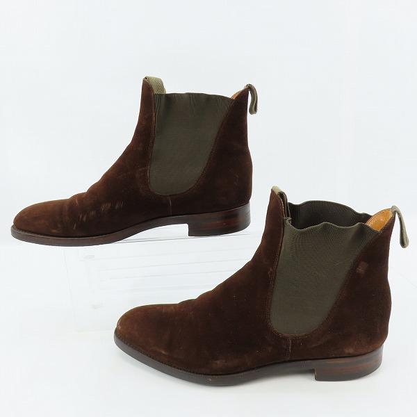 実際に弊社で買取させて頂いたEDWARD GREEN/エドワードグリーン スエード サイドゴアブーツ 51524 8.5の画像 3枚目