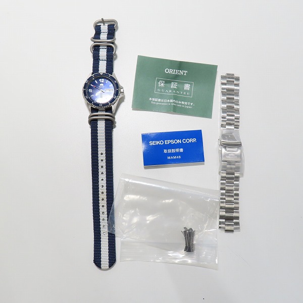 実際に弊社で買取させて頂いたORIENT/オリエント マコ ダイバーズウォッチ 自動巻 AA02-C1-Bの画像 8枚目