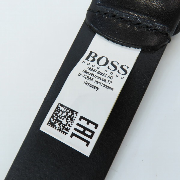 実際に弊社で買取させて頂いたHUGO BOSS/ヒューゴボス レザーベルト 85-32の画像 1枚目