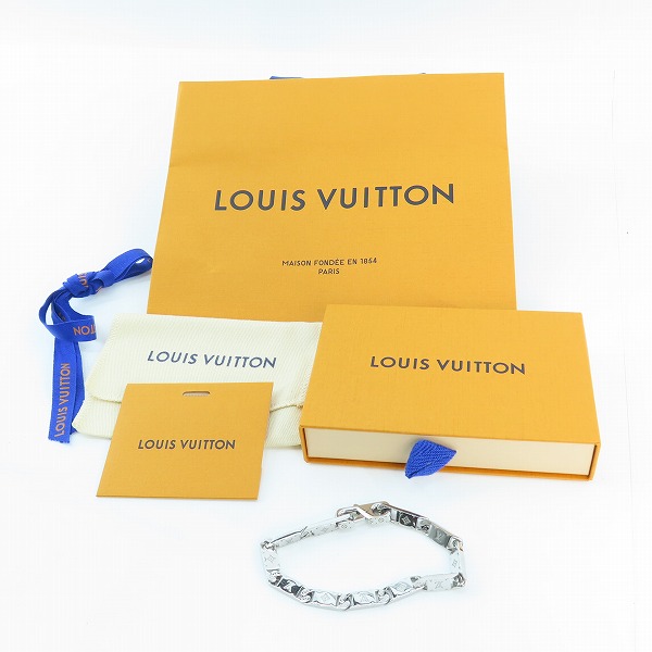 実際に弊社で買取させて頂いたLOUIS VUITTON/ルイヴィトン モノグラム タイドアップ ブレスレット M0921Lの画像 8枚目