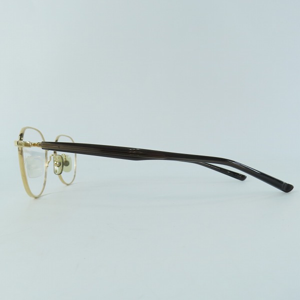 実際に弊社で買取させて頂いた999.9/フォーナインズ メガネフレーム アイウェア アンティークゴールド S-645Tの画像 1枚目