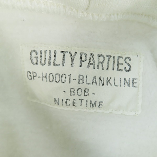 実際に弊社で買取させて頂いたWACKO MARIA/ワコマリア GUILTY PARTIES ロゴプリント パーカー/GP-H0001/Lの画像 2枚目