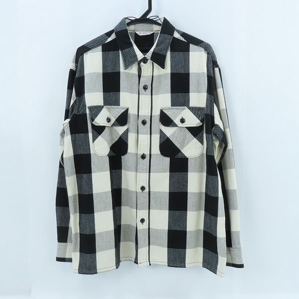 実際に弊社で買取させて頂いたCOOTIE PRODUCTIONS/クーティー 胸ポケット チェック ボタンシャツ/S