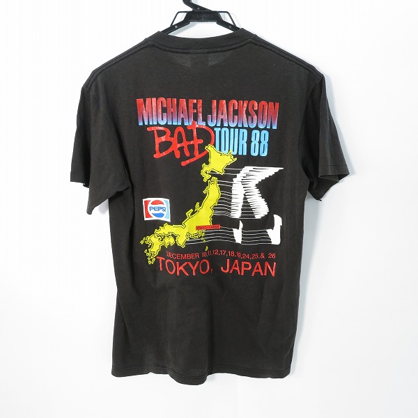 実際に弊社で買取させて頂いたSpring Ford/スプリングフォード 80's マイケルジャクソン ジャパンツアー Tシャツ ヴィンテージ/ビンテージ/Mの画像 1枚目