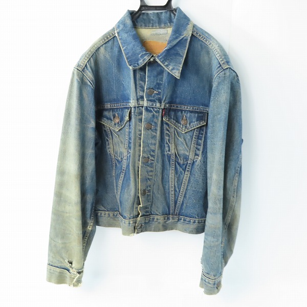 実際に弊社で買取させて頂いたLEVIS/リーバイス 557 60sオリジナル 3rd  ビッグE ボタン裏刻印D デニムジャケット/46