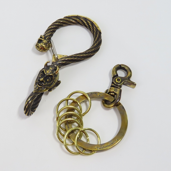 実際に弊社で買取させて頂いた（1）Gangsterville×galcia/ギャングスタービル×ガルシア キーホルダー DEVIL/デビル ブラス 真鍮 キーフック 15cmの画像 8枚目