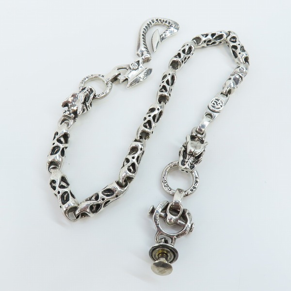 実際に弊社で買取させて頂いたTRAVIS WALKER/トラヴィスワーカー Hook 9 Meat links 2ガーゴイル ウォレットチェーン の画像 8枚目