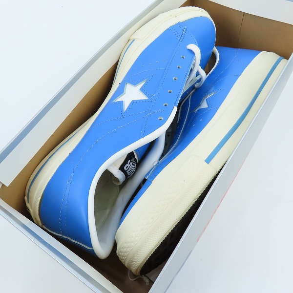 実際に弊社で買取させて頂いたCONVERSE/コンバース 90's/ヴィンテージ ONE STAR OX/ワンスター SKY BLUE/WHITE/8の画像 6枚目