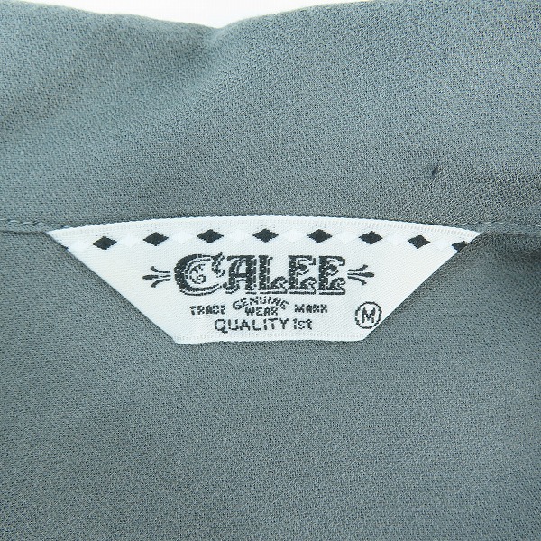 実際に弊社で買取させて頂いたCALEE/キャリー EMBROIDERY BLATANT LOCALISM OPEN COLLAR SH オープンカラーシャツ Mの画像 2枚目