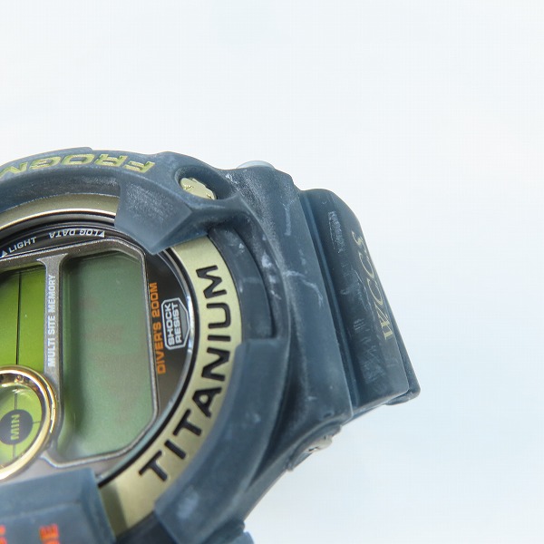 実際に弊社で買取させて頂いたG-SHOCK/Gショック FROGMAN/フロッグマン 2000年 W.C.C.S.世界サンゴ DW-9902GWC-8JR【動作未確認】の画像 4枚目