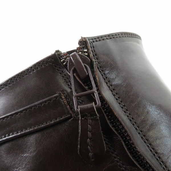 実際に弊社で買取させて頂いたalfredoBANNISTER/アルフレッドバニスター サイドジップ レザーブーツ 5061206022/42の画像 6枚目