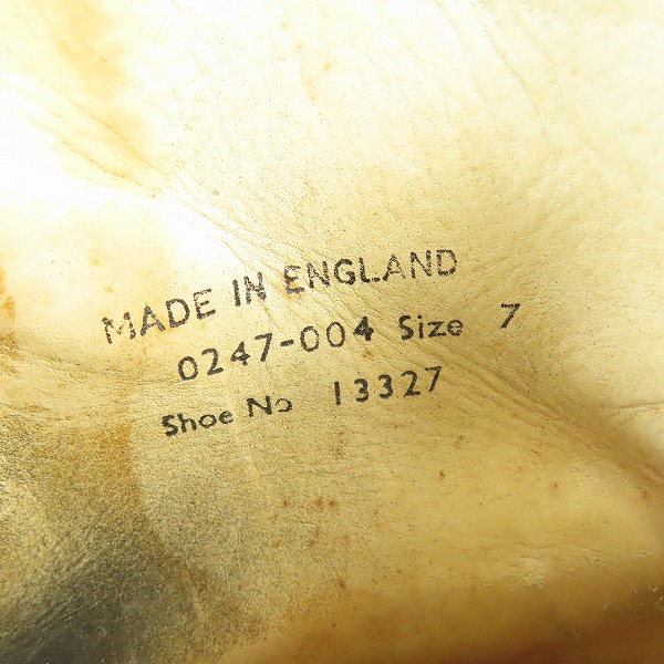 実際に弊社で買取させて頂いた【ジャンク】GEORGE COX/ジョージコックス CHUKKA/チャッカ ブーツ 13327 ブラック/7 の画像 5枚目