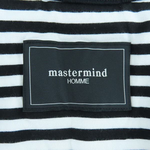 実際に弊社で買取させて頂いたmastermind HOMME ×A-GIRL'S/マスターマインドジャパン 裾ジップ ボーダー柄カットソー 16SSMM-TS33-08/Lの画像 5枚目