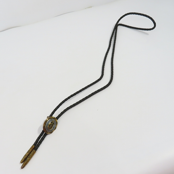 実際に弊社で買取させて頂いた（5）GANGSTERVILLE×Galcia/ギャングスタービル×ガルシア G ループタイ/ボロタイ/ブラス/シルバーの画像 6枚目