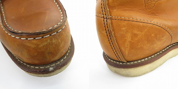 実際に弊社で買取させて頂いたRED WING/レッドウィング 現行羽根タグ アイリッシュセッター モックトゥ ブーツ 875 8.5Eの画像 7枚目