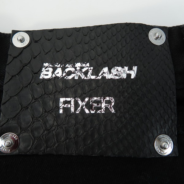 実際に弊社で買取させて頂いた(1)ISAMU KATAYAMA BACKLASH×FIXER/バックラッシュ×フィクサー ストレッチ スキニー デニム パンツ FIX-2117-02 Sの画像 2枚目