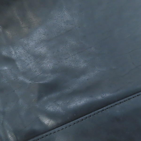 実際に弊社で買取させて頂いたBACKLASH The Line/バックラッシュ ザ ライン ジップアップ ホース レザー シャツ ジャケット シルバー/木製 ハンガー付き T-128/Mの画像 8枚目