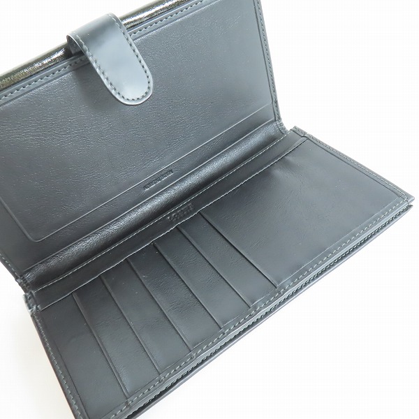 実際に弊社で買取させて頂いたLOEWE/ロエベ ロゴ 二つ折り 長財布 ブラックの画像 3枚目