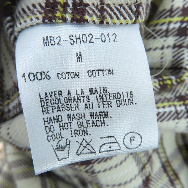 実際に弊社で買取させて頂いたmastermind JAPAN/マスターマインドジャパン neworder 長袖チェックシャツ/MB2-SH02-012/Mの画像 3枚目