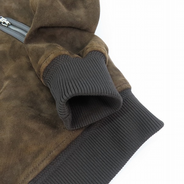 実際に弊社で買取させて頂いたTOM FORD/トムフォード LIGHT SUEDE TRACK BOMBER/ライトスエード トラックボンバー スエード ジャケット/46の画像 8枚目