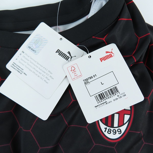 実際に弊社で買取させて頂いた【未使用】BALR.×PUMA/ボーラー×プーマ ACミラン シグネチャー ジャージー 758789-01 Lの画像 3枚目