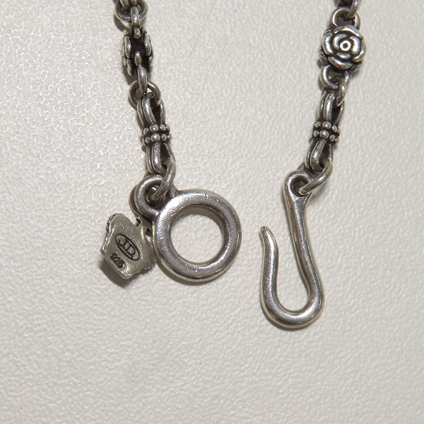 実際に弊社で買取させて頂いたJustin Davis/ジャスティンデイビス Wicked Rose/ウィキッド ローズ チェーン SNJ211/50cmの画像 2枚目