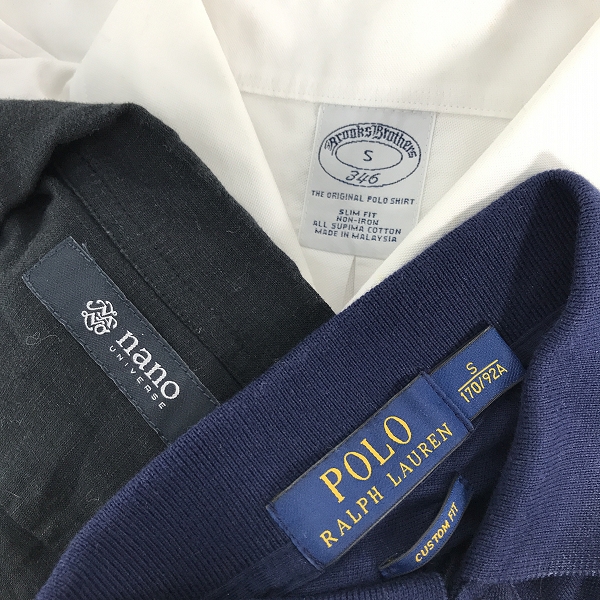 実際に弊社で買取させて頂いた【おまとめ】ラルフローレン/ブルックスブラザーズ/ナノユニバース 等 長袖シャツ/ハイゲージニット/パンツ 他の画像 1枚目