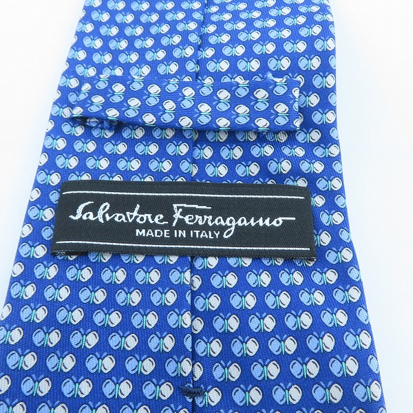 実際に弊社で買取させて頂いたSalvatore Ferragamo/サルヴァトーレ フェラガモ 蝶総柄 ネクタイの画像 3枚目