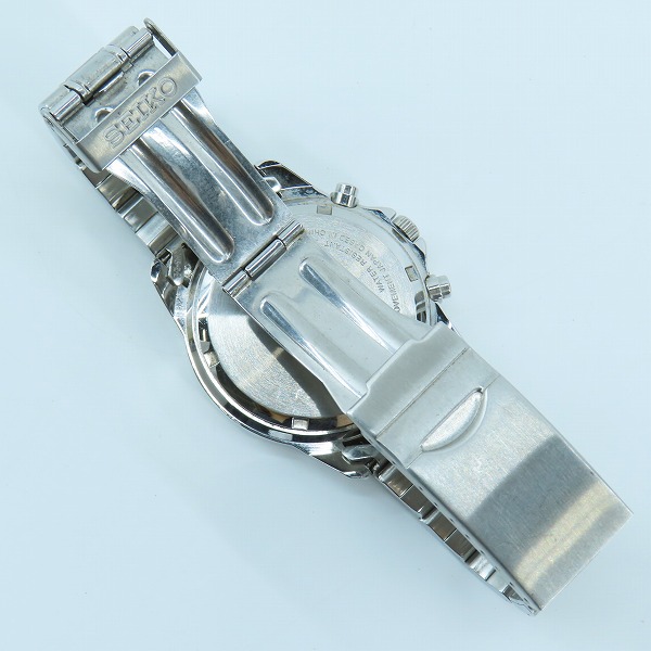 実際に弊社で買取させて頂いたSEIKO/セイコー クロノグラフ 腕時計/ウォッチ 黒文字盤/7T92-0DW0【動作未確認】の画像 3枚目