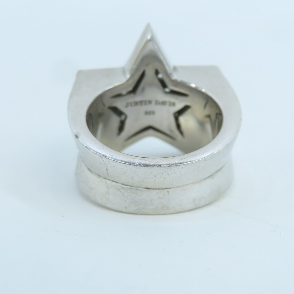 実際に弊社で買取させて頂いた【ギャラ付】Justin Davis/ジャスティンデイビス STAR CHILD/スターチャイルド リング シャイニー SRJ810/15号の画像 3枚目