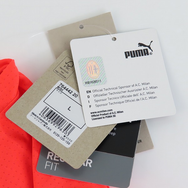 実際に弊社で買取させて頂いた【未使用】PUMA/プーマ ACミラン 21/22 PM シャツ 764442-20/Lの画像 5枚目