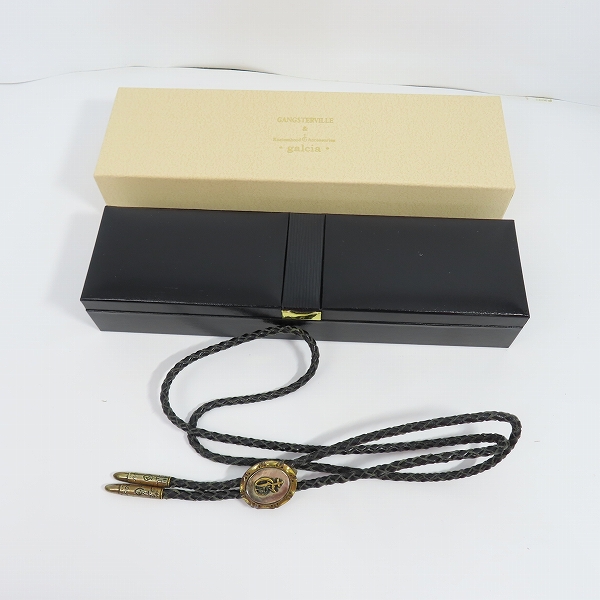 実際に弊社で買取させて頂いた（4）GANGSTERVILLE×Galcia/ギャングスタービル×ガルシア G ループタイ/ボロタイ/ブラス/シルバーの画像 7枚目