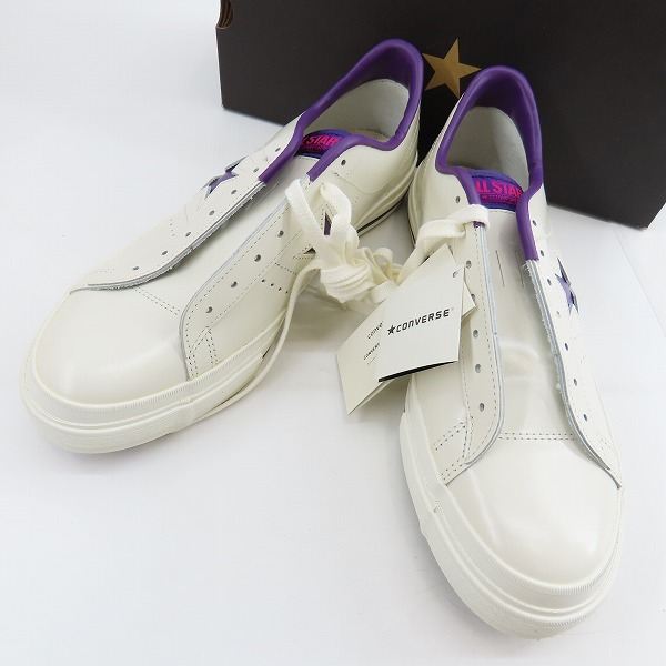 実際に弊社で買取させて頂いた【未使用】CONVERSE/コンバース ONE STAR WHITE PURPLE/9.5