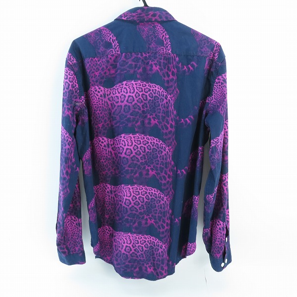 実際に弊社で買取させて頂いたMISHKA/ミシカ レオパード柄 長袖シャツ /Lの画像 1枚目